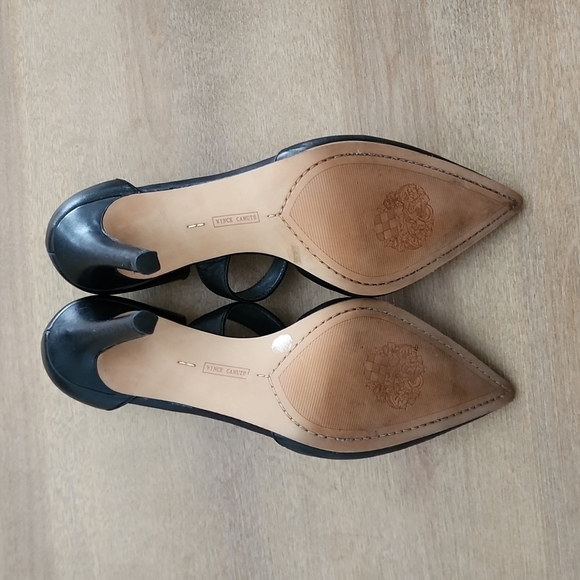 VINCE CAMUTO Carlotte Leather Asymmetrical Strappy Pointed Heel - Picture 7 of 10